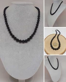 Galaksi Serisi Shungite (Şungit) Taşı Tasarım Kolye - 1