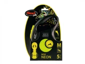 Flexi New Neon Otomatik Şerit Köpek Gezdirme Kayışı 5m [M] (Sarı) - 1
