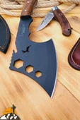 Ceviz Sap Outdoor Balta Kamp Bıçağı Çakısı Piknik Bıçak Çakı Mutfak Bıçağı Kılıflı ( Kmp-10 ) - 2