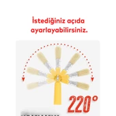 Boya Fırçası Robotik Kestirme Boyama Fırçası 180° Derece Kıvrılabilir Sap Takılabilir İç Dış Cephe - 2