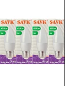 Şavk 5W (37W) 3000K (Sarı Işık) E27 Duylu Led Mum Ampul (4 Adet) - 1