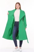 Dipmoda kadın midi oversize yün kaşe kaban DPPLTN03 - Benetton Yeşili thumbnail 7
