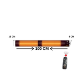 SUNSTAR HALOJEN SOBA İNFRARED ISITICI KUMANDALI 3600W thumbnail 2