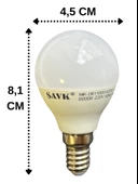 Şavk 4W (25W) 6000K (Beyaz Işık) E14 Duylu Led Top Ampul (4 Adet) - 3