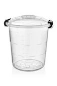 45 Litre Şeffaf Plastik Bakliyat Kovası 1112_91 - 1