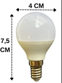 Şavk 4W (40W) 3000K (Sarı Işık) E14 Duylu Led Top Ampul (8 Adet) - 3