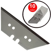 Trapez Maket Bıçağı Yedeği 19mm Trapezoid Falçata Üçgen Baklava Kısa Yedek Bıçak -10 Lu Paket - 1