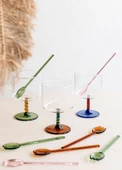 The Mia Abiete Dondurma ve Tatlı Kaşığı Amber 6lı Set - 3