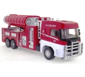 Die Cast Model Çek Bırak Duman Emici İtfaiye Kamyonu - 1