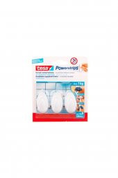 Tesa İz Bırakmadan Sökülebilir Askı Küçük Oval Beyaz, Powerstrıps® 3 Adtx0 - 1