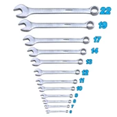 Kombine Anahtar Takımı Seti 12'li Kısa Tip Kombine Ağız Ağızlı Tip Anahtar Chrome Vanadium 12 li - 2