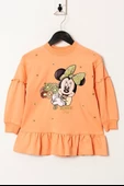 Kız Çocuk Minnie Baskılı Elbise - 7