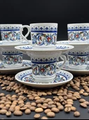 Topkapı Çini Desenli Altılı Fincan Takımı - 3