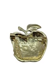 Kristal Taşlı Isırılmış Elma Broş thumbnail 4