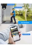 APEX WİFİ 6MP DUAL LENS ( SABİT HAREKETLİ ) GECE GÖRÜŞ INSAN TAKİBİ SESLİ TÜRKÇE APP KAMERA - 4