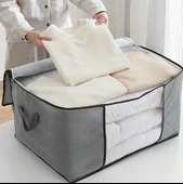 Pencere ve Kulplu 1pc Polyester Giysi Depolama Çantası - 2