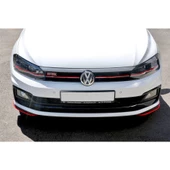 AUTOGP Vw Polo aw1 gti ön panjur ızgara kırmızı şeritli 2018+ - 1