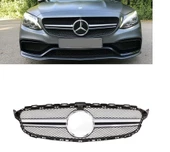 AUTOGP Mercedes w205 c63 ön panjur ızgara seti krom 2014 / 2018 c serisi - 1