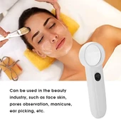 5X Mini Büyüteç LED Aydınlatmalı ABS Plastik Kasa MG6B-3 El Tipi Mercek - 6