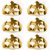 Altın Metalize Renk Düz Balo Parti Maskesi thumbnail 1