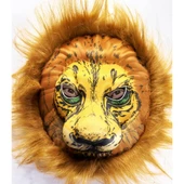 Peluş Aslan Maskesi Kahverengi Yeleli Mega Peluş 33 No - 1