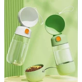 Taşınabilir Evcil Hayvan Mama Hazneli Su Matarası - 4