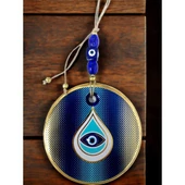 Puantiyeli Damla Desen Nazar Boncuklu Duvar Süsü Gözlü Duvar Dekoru - 4