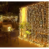 3*2 Perde Led Sarı Işık - 1