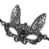 Siyah Dantel Kesim Balo Parti Maskesi 7 No - 3