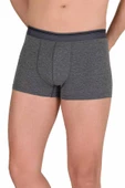 Likralı Erkek Boxer Şort Füme 1097B - 1