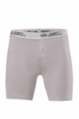 Likralı Uzun Erkek Boxer Gri - 1114A - 1