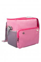 Soğuk ve Sıcak Tutan Yalıtımlı İzolasyonlu Yiyecek İçecek Çantası Termal Termos Buz Aküsü Hediyeli Pembe - 3