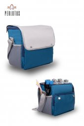 Soğuk ve Sıcak Tutan Yalıtımlı İzolasyonlu Yiyecek İçecek Çantası Termal Termos Buz Aküsü Hediyeli Mavi - 2