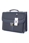 Lacivert Klasik Evrak Model Erkek 15.6 inç Laptop Çantası - 5