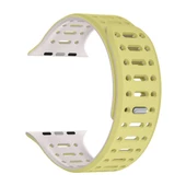 Gpack Apple Watch 10 46mm Kordon Oval Delikli Silikon Strap KRD124 - 6