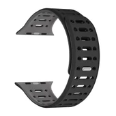 Gpack Apple Watch Series 3 4 5 44mm Kordon Oval Delikli Silikon Strap KRD124 - 4