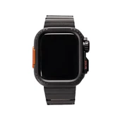 Gpack Apple Watch 4 5 44mm Kordon Metal Kordon ve Sert Kasa Koruyucu KRD126 - 3