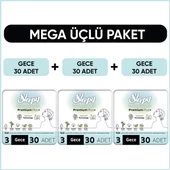 Sleepy Bio Natural Premium Plus Hijyenik Ped Mega Paket Gece 30x3 (90 Adet) - 1