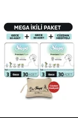 Sleepy Bio Natural Premium Plus Hijyenik Ped Mega Paket Gece 30x2 (60 Adet) + Cüzdan Hediyeli thumbnail 1