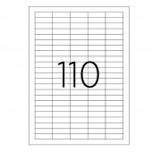 Tanex Tw-4110 Polyester Beyaz Laser Etiket 40x12mm 25 Syf/2.750 Ad./Pk. - 2