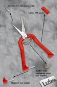 Lz-k35 Bağ Bahçe Bitki Çiçek Gül Üzüm Narenciye Budama Makası Set ( 3 Adet ) - 2