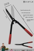 Lz-k27 Çimen Makası Çim Çit Kesme Makası Budama Makası - 2