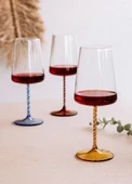 The Mia Edera Şarap Kadehi Sarı 500 ml - 3