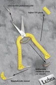 Lz-k13 Budama Makası Budama Testeresi Gül Dal Budama Ve Aşı Çakısı Bıçağı 4 Lü Set - 5