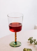 The Mia Line Şarap Kadehi Sarı 300 ml - 2