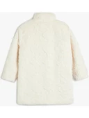 Koton Peluş Mont Dik Yaka Fermuarlı Cep Detaylı - 4