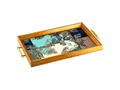 Glore A08-006 Sartre Cobalt Çerçeveli Tepsi 31X46Cm 82555 - 1