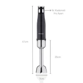 Korkmaz Performix Dayanıklı  Blender Set Siyah Renk A448 - 2