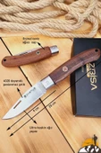 Ceviz Sap Çakı Kamp Çakısı Outdoor Piknik Çakısı Bahçe Çakısı Mutfak Bıçak Bıçağı (ÇK117) - 4