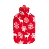 Libor LİBOR SICAK SU TORBASI 2 LT POLARLI KILIFLI BÜYÜK BOY EL AYAK ISITICI TERMOFOR SU TORBASI - K- - 1